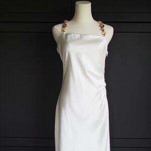 Zara | Off-White Slipdress